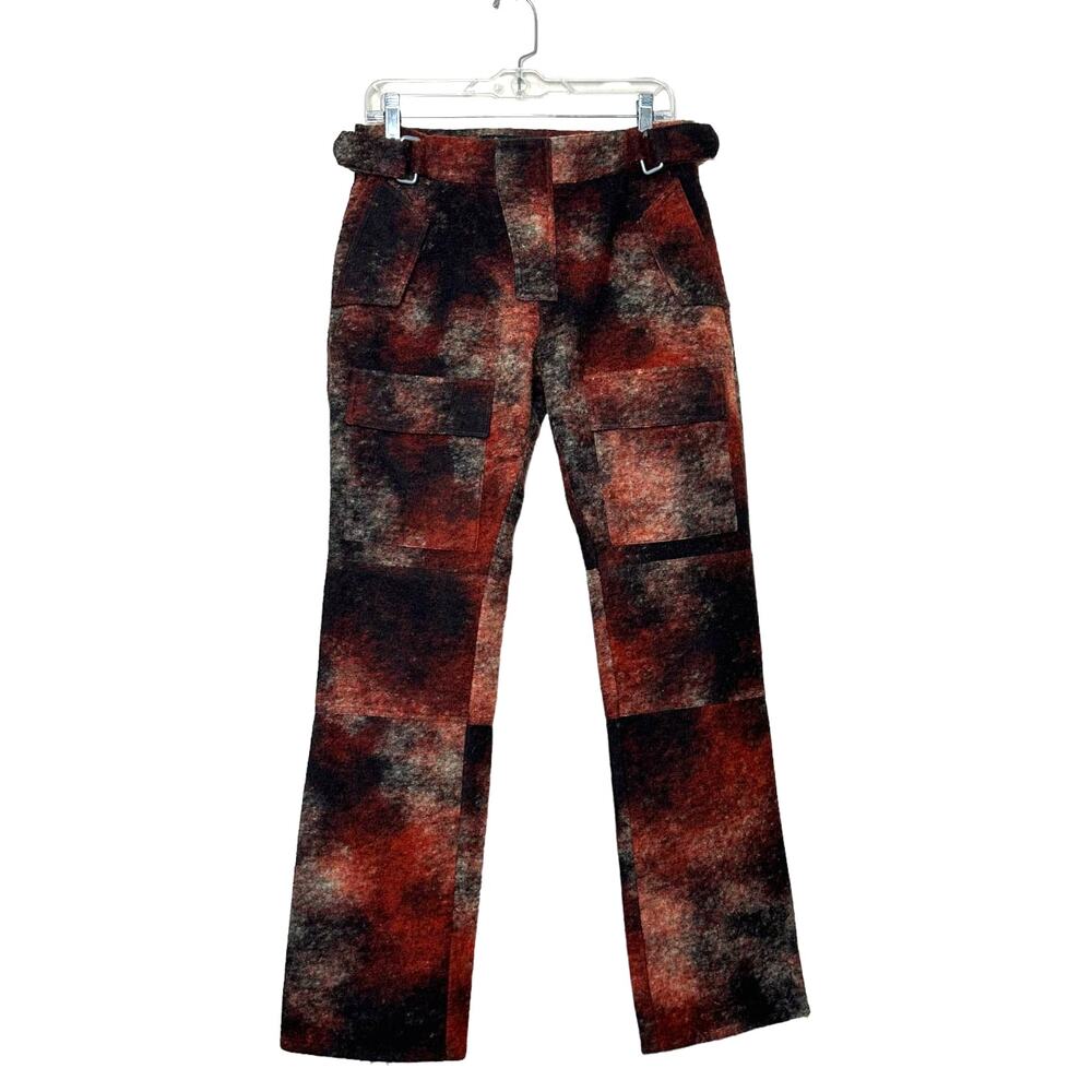 MISBHV red rust wool blend tactical moto pants size small